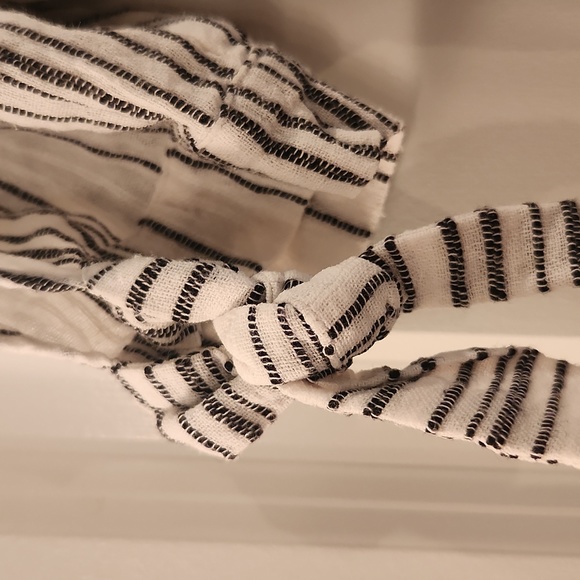 Reformation Striped Linen Dress Size Medium Without Belt - Picture 5 of 9